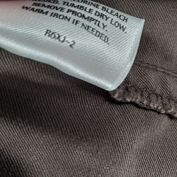 Eileen Fisher Jacket Women's Medium Snap Front Collarless Canvas Brown - Picture 10 of 11